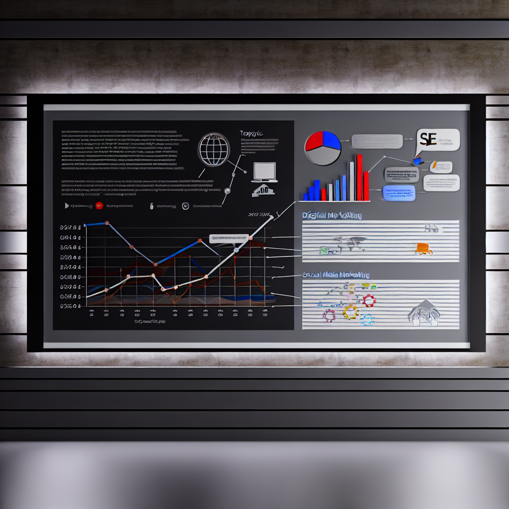 Gráfico que muestra el impacto del SEO y marketing