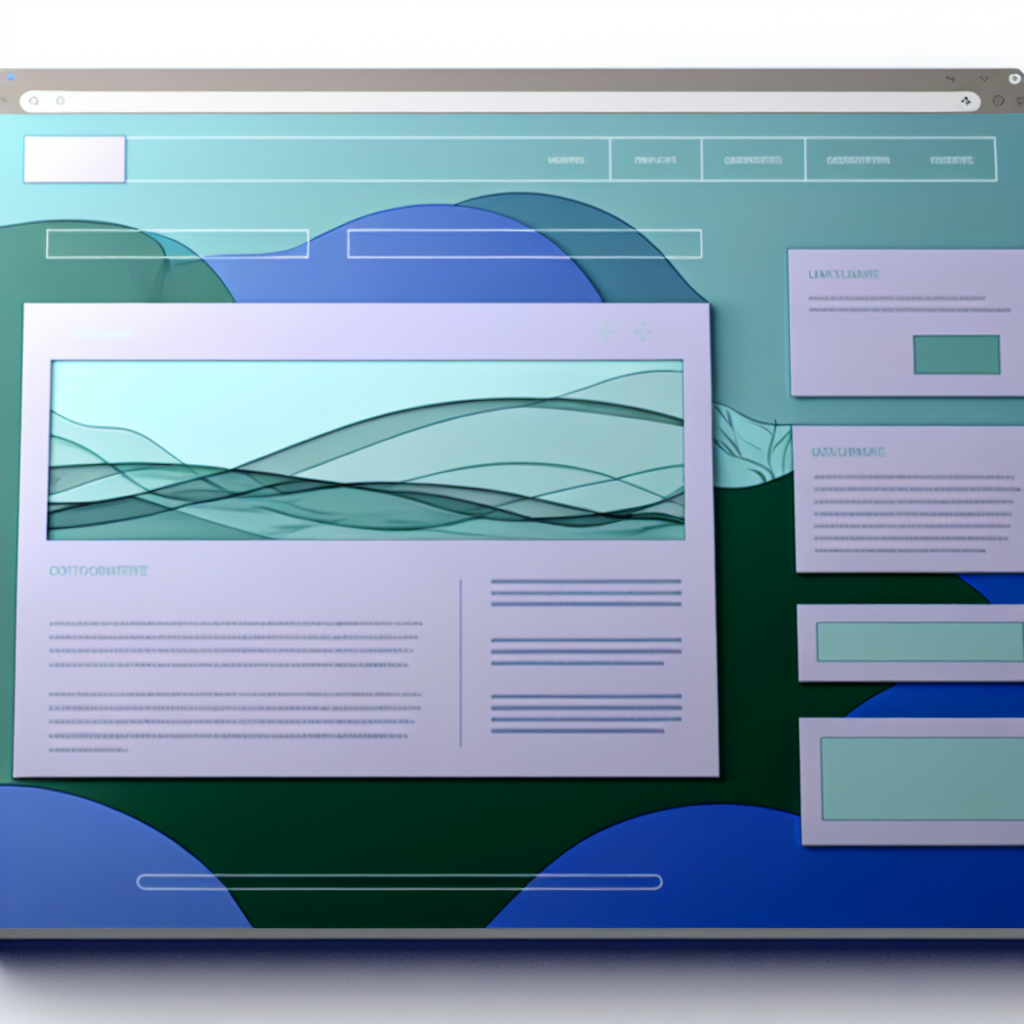Una ilustración de un sitio web atractivo y modern