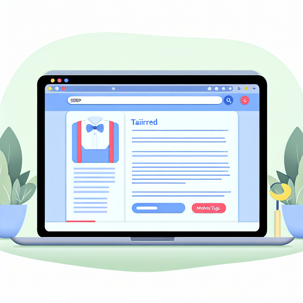 Una ilustración que muestra un sitio web con eleme